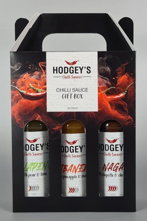 Hodgey's Chilli Sauce 3 Bottle Gift Box