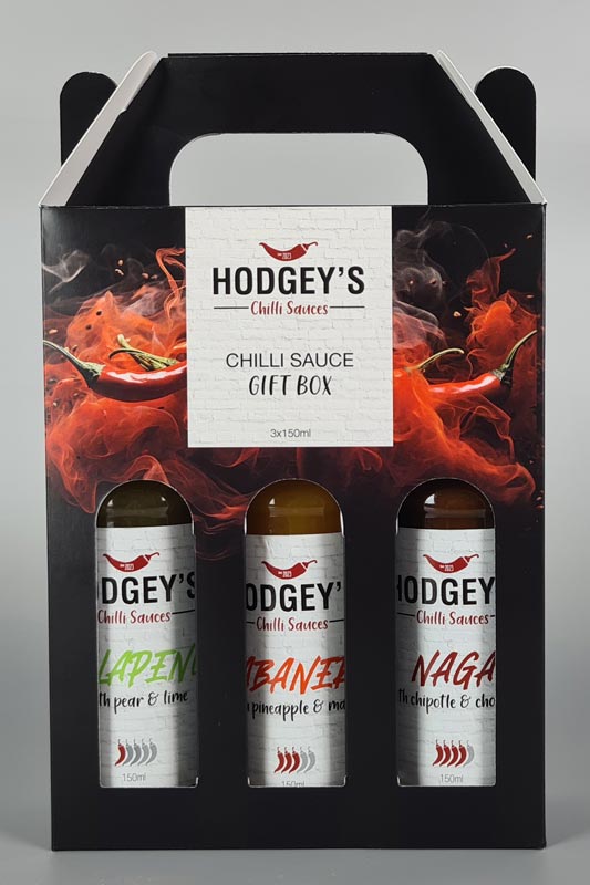 Hodgey's Chilli Sauce 3 Bottle Gift Box